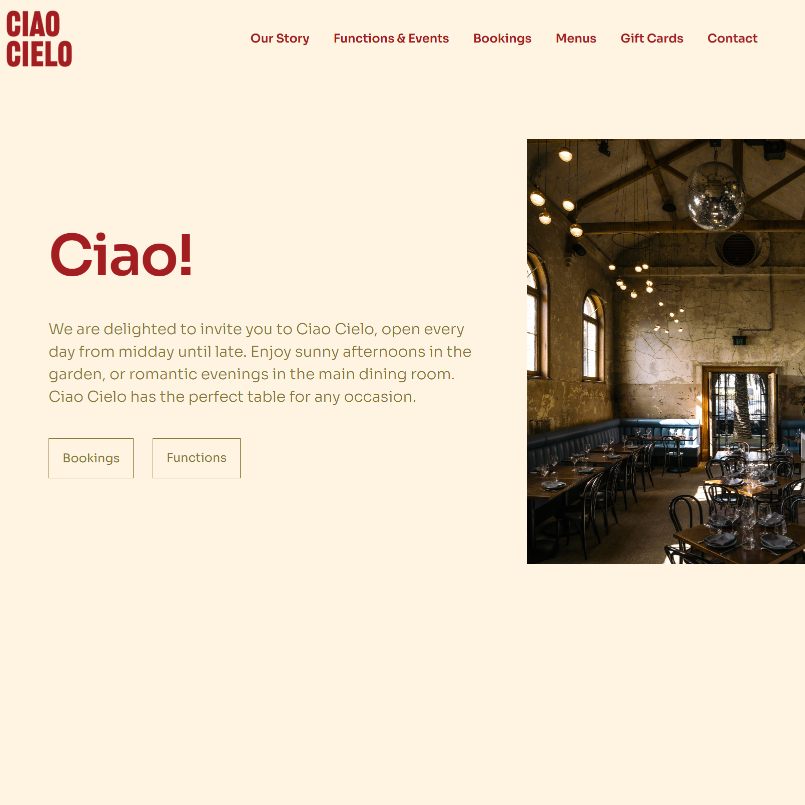 Ciao Cielo Melbourne